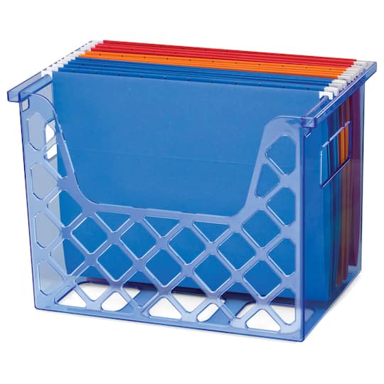 Officemate® Transparent Blue Desktop File Organizer | 12.5" x 8.63" | Michaels®